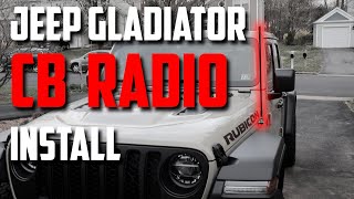 Jeep Gladiator CB Radio Install Cobra 75