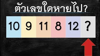 เลขอะไรหายไป 10 ข้อ ฝึกทักษะด้านคณิตศาสตร์