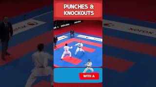 PUNCH & KNOCKOUTS #karate #kumite #viral