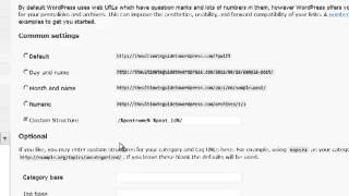 configuration settings permalinks