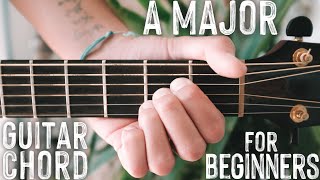 How To Play "A Major" Guitar Chord // Beginner Guitar Chord Series #1 #Shorts