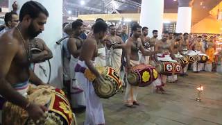 Panchavadyam ! By chottanikkara Subash Narayana Marar at Ernakulam temple