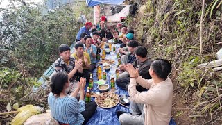 T41 Đường Lũng Chàm | Đại tiệc 4 gà, 3 vịt team Phạm Dũng gửi tặng Bà Con nghỉ làm mùa