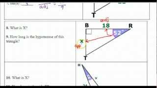 Day 01 HW - Using Trig Functions - Sine, Cosine, Tangent