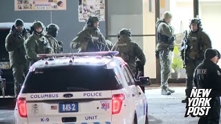 Scene at an Ohio cosmetics warehouse where a \