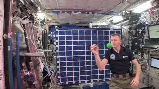 Astro Academy: Principia - Ball on tether released   horizontal plane