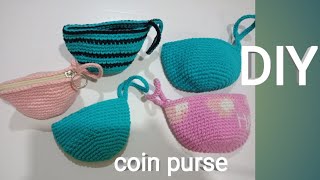 How to coin purse(sub  Eng)สอนถักกระเป๋าใส่เหรียญ แจก ขายของขวัญ ของฝากช่วงปีใหม่ |ครูศิ|siranee diy