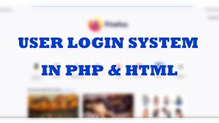 User Login System with Session - HTML , PHP & MySQL | Web tutorials CodexTime
