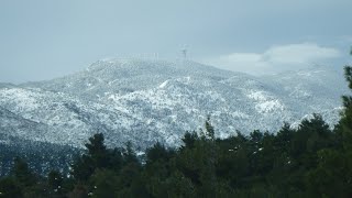 Χιονισμένη Πάρνηθα Ιανουάριος 2020 - Le Mont Parnès sous la neige, Janvier 2020