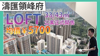 肇慶鼎湖領峰｜复式loft公寓｜單價5700元/方｜准現樓33方2房/43方3房｜小區配套齊全｜投資首選物業