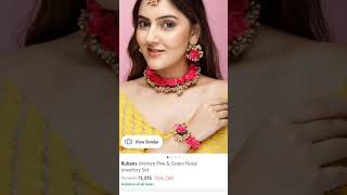 trending haldi jewellery set on Myntra