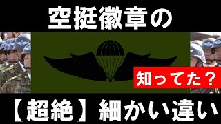 【第一空挺団】空挺徽章の細かい違い知ってますか？徽章とは？迷彩服のどこにつけるもの？違いを知って習志野駐屯地に行ってみよう！エンディングの徽章はエンジェル？？元空挺自衛官の【いっくー】