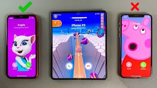 Phone 11 vs Phone 10 Who Faster Calling to Galaxy Z Fold  Incoming call & Ougoin