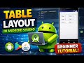 Table Layout Tutorial for Android Studio App Development [2025] #androidstudio #tablelayout #android