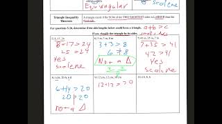 Geometry 4.1 Notes - Introduction to Triangles