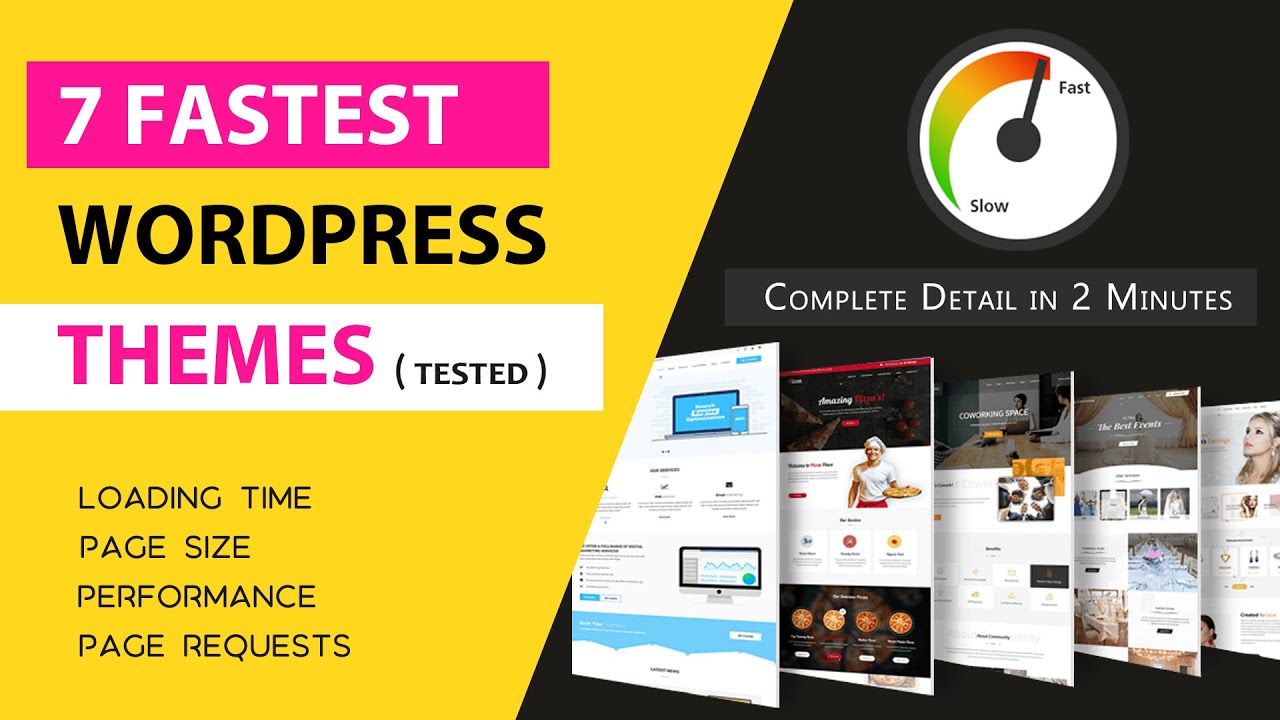 Fastest WordPress Themes | 7 SEO Friendly Themes For Your Next ...