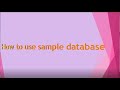 How to Load a Sample PostgreSQL Database in pgAdmin 4 || sample database