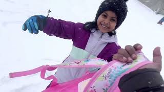 Winter school life | Just Nature | Happy shoveling | Jaanu Fun