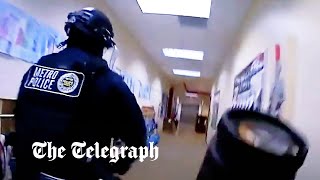 Nashville shooting: Police bodycam of moment Audrey Hale is cornered in school