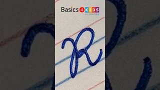 Capital Cursive letter R | Capital Letter 'R' Cursive Handwriting | Cursive Writing | @Basics4Kids