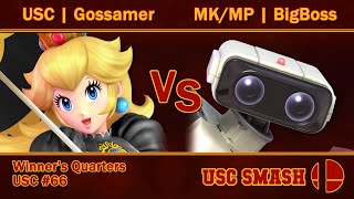 USC Smash Biweekly #66 USC | Gossamer (Peach) vs MK/MP | BigBoss (R.O.B.)