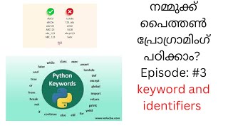 Python Tutorial #3 : Keywords and Identifier | Malayalam