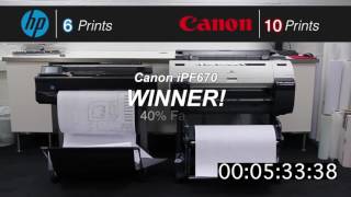 Сравнение струйных плоттеров Canon iPF670 и HP DJ T520