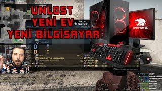 UNLOST YENİ EV YENİ BİLGİSAYAR İLK REKABETÇİ MAÇ DUST 2 CS GO GLOBAL MAÇ