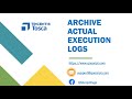 Tosca Tutorial Lession 63 -  Clear and Archive actual execution logs | Execution Lists | Logs |
