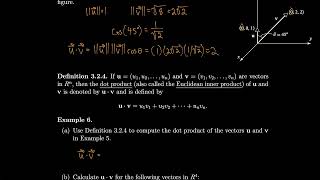 Linear Algebra 3.2 Norm, Dot Product, and Distance in Rn