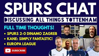 SPURS CHAT: Full Time Thoughts: Tottenham 2-0 Dinamo Zagreb Match: Kane Brace in the Europa League