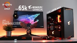 Php65k Aorus Ryzen Gaming PC Time Lapse Build + AMD FreeSync2 HDR Demo