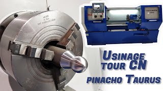 Tour PINACHO - Taurus 260x1500 | Démonstration - Tour à commande numérique