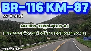 MEUDON TERESÓPOLIS-RJ ATÉ A ENTRADA DE SÃO JOSÉ DO VALE DO RIO PRETO #br116 #teresopolisrj #riobahia