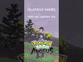 Banned Names in Pokémon Legends Arceus