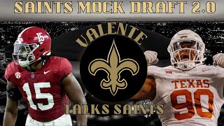 2 HUGE STEALS! | New Orleans Saints Mock Draft 2.0