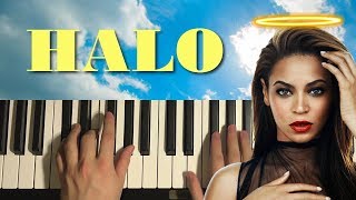 Beyonce - Halo (Piano Tutorial Lesson)