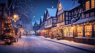 Experience the Magic of Snowy Christmas Night Cozy Christmas Music Playlist with Cozy Snow