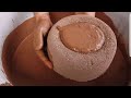 || Red Dirt Bowls Crumbling || Paste Pouring || ASMR ANALMUN