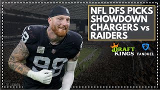 NFL DFS Picks for Thursday Night Showdown, Chargers vs Raiders: FanDuel & DraftKings Lineup Advice