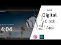 Build Digital Clock App with React | React & SASS Tutorial for Beginners | HTML | CSS | JavaScript