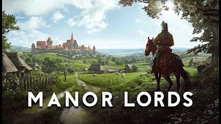 Manor Lords kamenný kostel a první boj Gameplay  gameplay CZ/EN 2024