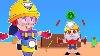 Jacky vs Dynamike Gadget - Brawl Stars Animation (Parody)