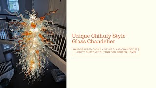 Chihuly Style Chandelier | Unique Handcrafted Art Lighting#chihulychandelier #glasschandelier