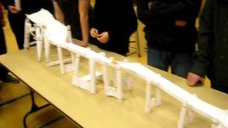 Paper bridge building