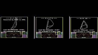 Comparing Elite on Commodore 64 Plus 4 n Elite 128 for C128 in C64 mode