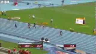 World Athletics 2013 Shelly-Ann Fraser-Pryce anchors Jamaica to 4x100m relay win