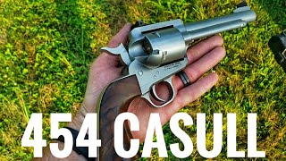 A Dummy Shoots Some 454 Casull - Freedom Arms Model 83 Field Grade 5 Shot Revolver + 335gr Bullets!