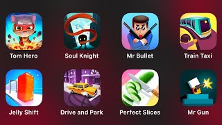 Tom Hero, Soul Knight, Mr Bullet, Train Taxi, Jelly Shift, Drive and Park, Perfect Slices, Mr Gun
