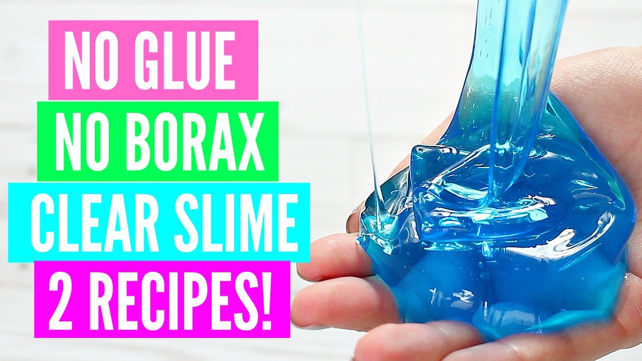 DIY CLEAR SLIME WITHOUT GLUE OR BORAX! Easy No Glue NO BORAX Clear ...